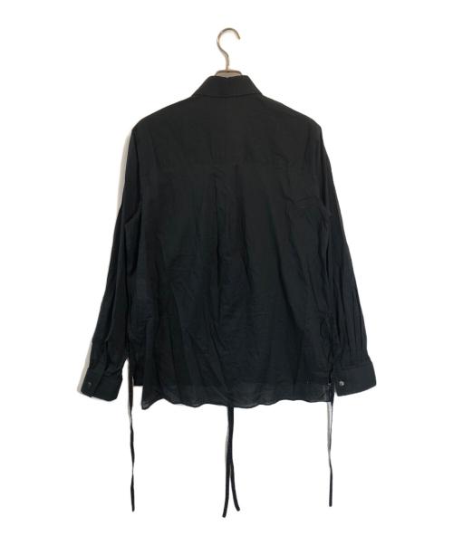 SOSHIOTSUKI（ソウシ オオツキ）SOSHIOTSUKI (ソウシ オオツキ) HE KIMONO BREASTED SHIRT ブラック サイズ:SIZE 46の古着・服飾アイテム