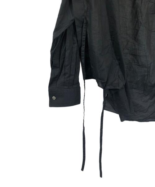 SOSHIOTSUKI（ソウシ オオツキ）SOSHIOTSUKI (ソウシ オオツキ) HE KIMONO BREASTED SHIRT ブラック サイズ:SIZE 46の古着・服飾アイテム