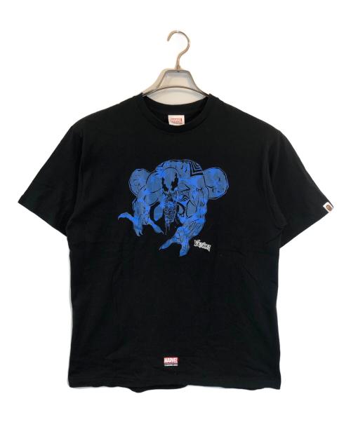 A BATHING APE（アベイシングエイプ）A BATHING APE (ア ベイシング エイプ) MARVEL (マーベル) VENOM プリントTシャツ ブラック サイズ:SIZE 2XLの古着・服飾アイテム