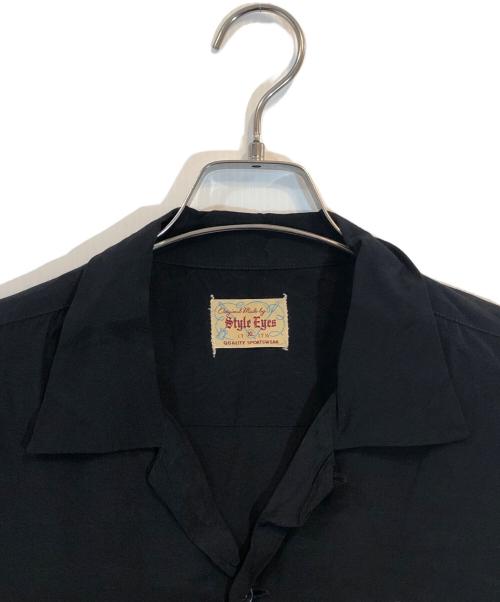 STYLE EYES（スタイルアイズ）STYLE EYES (スタイルアイズ) ボウリングシャツ ブラック サイズ:SIZE XLの古着・服飾アイテム
