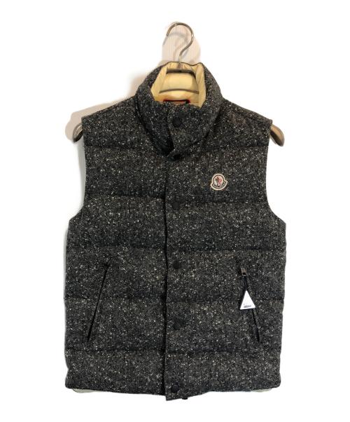 MONCLER（モンクレール）MONCLER (モンクレール) COMME des GARCONS JUNYA WATANABE MAN (コム デ ギャルソン ジュンヤ ワタナベ マン) ツイードダウンベスト グレー サイズ:SIZE Sの古着・服飾アイテム