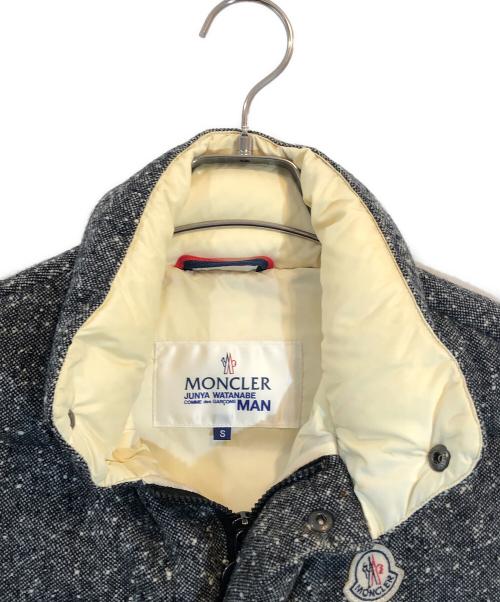 MONCLER（モンクレール）MONCLER (モンクレール) COMME des GARCONS JUNYA WATANABE MAN (コム デ ギャルソン ジュンヤ ワタナベ マン) ツイードダウンベスト グレー サイズ:SIZE Sの古着・服飾アイテム