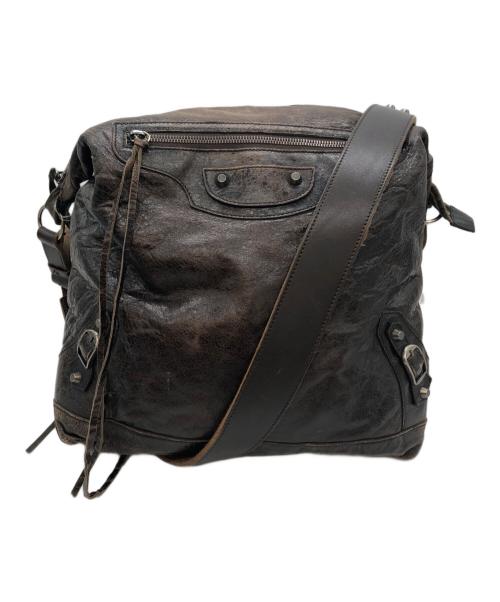 BALENCIAGA（バレンシアガ）BALENCIAGA (バレンシアガ) The Day ショルダーバッグ ブラウン サイズ:下記参照の古着・服飾アイテム