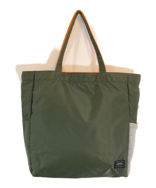 LOOPWHEELER（ループウィラー）LOOPWHEELER (ループウィラー) PORTER (ポーター) トートバッグ グリーン サイズ:下記参照の古着・服飾アイテム