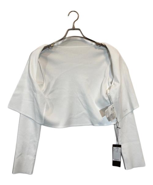 FOXEY（フォクシー）FOXEY (フォクシー) Square Cardigan ホワイト サイズ:40の古着・服飾アイテム