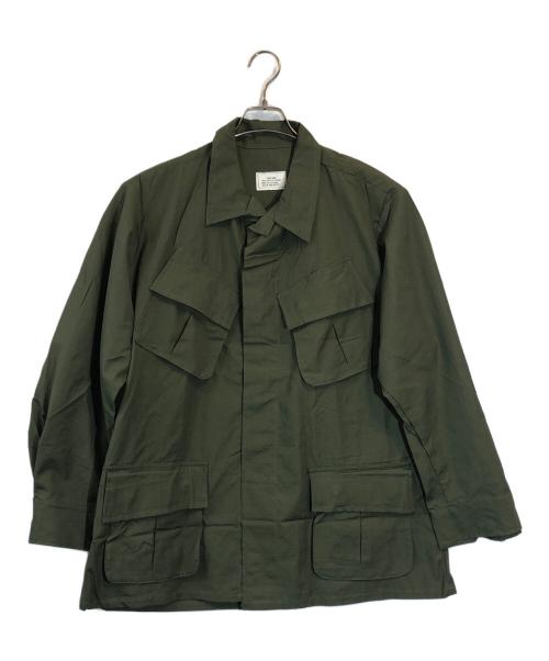 US ARMY（ユーエスアーミー）US ARMY (ユーエスアーミー) 4thジャングルファティーグジャケット カーキ サイズ:LARGE SHORTの古着・服飾アイテム