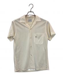 TOWN CRAFT（タウンクラフト）の古着「刺繍半袖シャツ」｜ベージュ