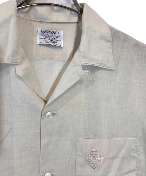 ARROW（アロー）ARROW (アロー) 開襟半袖シャツ ベージュ サイズ:Lの古着・服飾アイテム