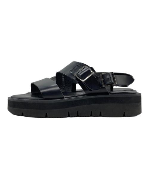 toshinosuke takegahara（トシノスケ タケガハラ）TOSHINOSUKE TAKEGAHARA (トシノスケ タケガハラ) SS BELT SANDALS ブラック サイズ:全長24.5cmの古着・服飾アイテム