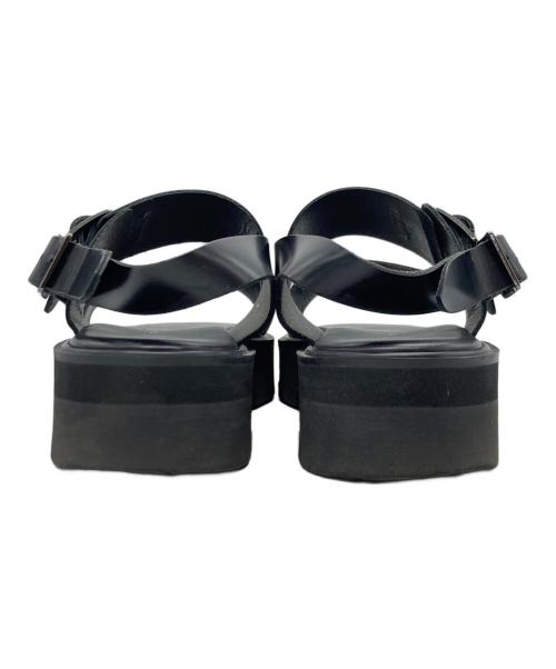 toshinosuke takegahara（トシノスケ タケガハラ）TOSHINOSUKE TAKEGAHARA (トシノスケ タケガハラ) SS BELT SANDALS ブラック サイズ:全長24.5cmの古着・服飾アイテム