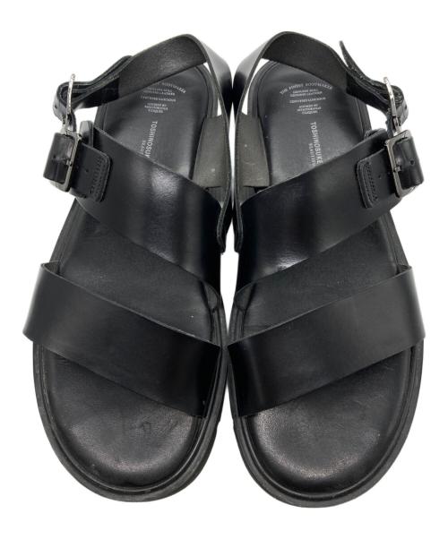 toshinosuke takegahara（トシノスケ タケガハラ）TOSHINOSUKE TAKEGAHARA (トシノスケ タケガハラ) SS BELT SANDALS ブラック サイズ:全長24.5cmの古着・服飾アイテム