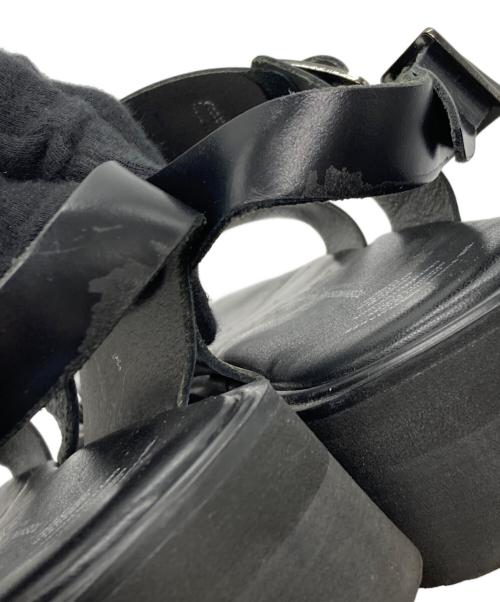 toshinosuke takegahara（トシノスケ タケガハラ）TOSHINOSUKE TAKEGAHARA (トシノスケ タケガハラ) SS BELT SANDALS ブラック サイズ:全長24.5cmの古着・服飾アイテム