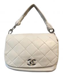 CHANEL（シャネル）の古着「ココマーク キルティングワンショルダーバッグ」｜ホワイト