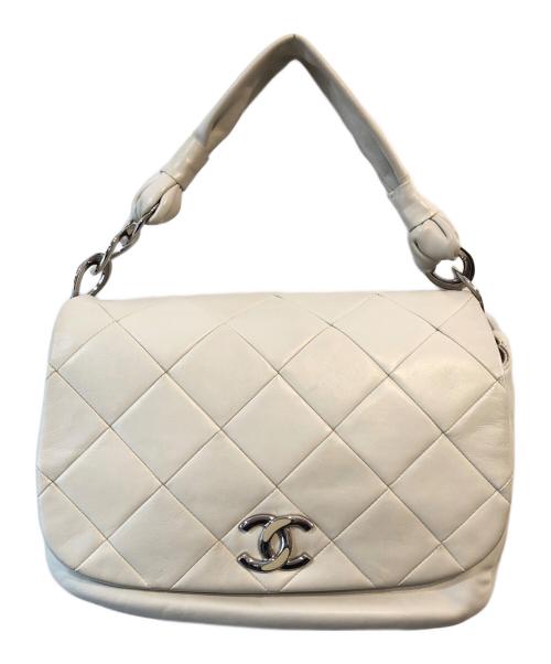 CHANEL（シャネル）CHANEL (シャネル) ココマーク キルティングワンショルダーバッグ ホワイト サイズ:下記参照の古着・服飾アイテム