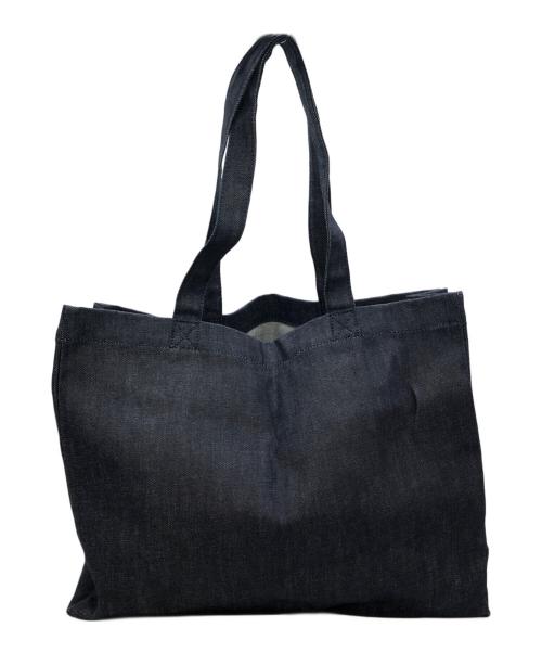 A.P.C.（アーペーセー）A.P.C. (アーペーセー) デニムロゴトートバッグ インディゴの古着・服飾アイテム