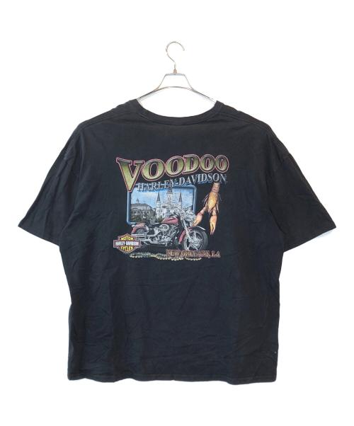 HARLEY-DAVIDSON（ハーレーダビッドソン）HARLEY-DAVIDSON (ハーレーダビッドソン) プリントTシャツ ブラック サイズ:４XLの古着・服飾アイテム