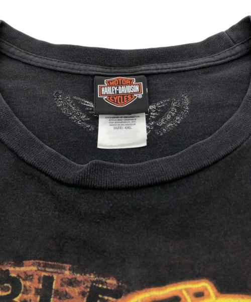 HARLEY-DAVIDSON（ハーレーダビッドソン）HARLEY-DAVIDSON (ハーレーダビッドソン) プリントTシャツ ブラック サイズ:４XLの古着・服飾アイテム