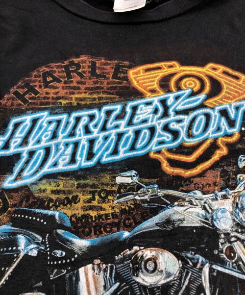 HARLEY-DAVIDSON（ハーレーダビッドソン）HARLEY-DAVIDSON (ハーレーダビッドソン) プリントTシャツ ブラック サイズ:４XLの古着・服飾アイテム