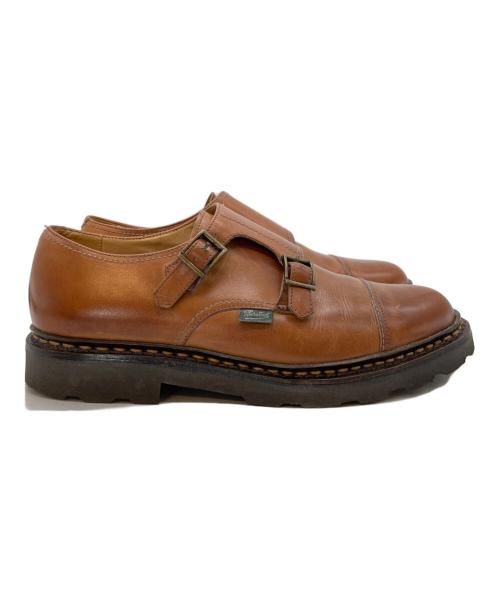 PARABOOT（パラブーツ）PARABOOT (パラブーツ) WILLIAMダブルモンクストラップシューズ ブラウン サイズ:SIZE 7 1/2の古着・服飾アイテム