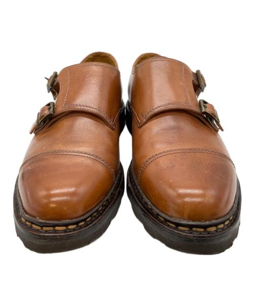 PARABOOT（パラブーツ）PARABOOT (パラブーツ) WILLIAMダブルモンクストラップシューズ ブラウン サイズ:SIZE 7 1/2の古着・服飾アイテム