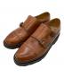 PARABOOT（パラブーツ）の古着「WILLIAMダブルモンクストラップシューズ」｜ブラウン