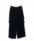 ROBE DE CHAMBRE COMME DES GARCONSローブドシャンブル コムデギャルソン）の古着「ベロアカーゴパンツ」｜ブラック