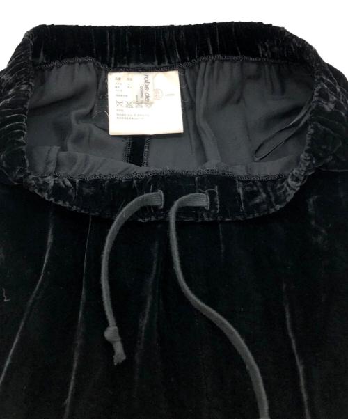 ROBE DE CHAMBRE COMME DES GARCONS（ローブドシャンブル コムデギャルソン）ROBE DE CHAMBRE COMME DES GARCONS (ローブドシャンブル コムデギャルソン) ベロアカーゴパンツ ブラック サイズ:表記無しの古着・服飾アイテム