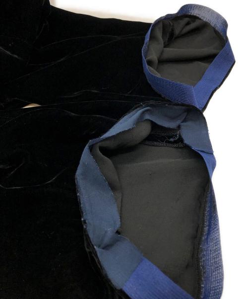 ROBE DE CHAMBRE COMME DES GARCONS（ローブドシャンブル コムデギャルソン）ROBE DE CHAMBRE COMME DES GARCONS (ローブドシャンブル コムデギャルソン) ベロアカーゴパンツ ブラック サイズ:表記無しの古着・服飾アイテム
