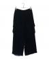 ROBE DE CHAMBRE COMME DES GARCONS（ローブドシャンブル コムデギャルソン）の古着「ベロアカーゴパンツ」｜ブラック