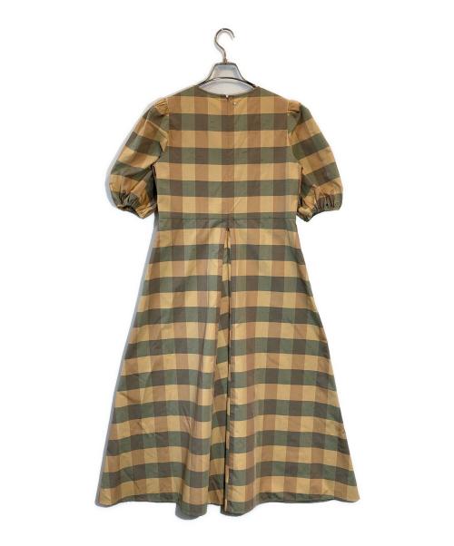 CONVERSE TOKYO（コンバーストウキョウ）CONVERSE TOKYO (コンバーストウキョウ) ブロックチェックワンピース ベージュ サイズ:SIZE Mの古着・服飾アイテム