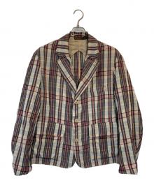 RRL（ダブルアールエル）の古着「アンコンストラクテッド マドラスジャケット」｜ベージュ