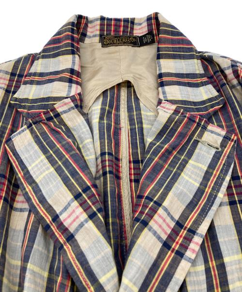 RRL（ダブルアールエル）RRL (ダブルアールエル) アンコンストラクテッド マドラスジャケット ベージュ サイズ:SIZE Lの古着・服飾アイテム