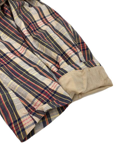 RRL（ダブルアールエル）RRL (ダブルアールエル) アンコンストラクテッド マドラスジャケット ベージュ サイズ:SIZE Lの古着・服飾アイテム