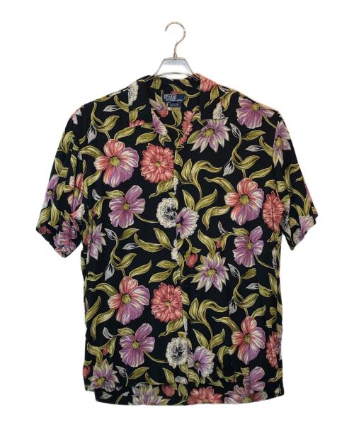 POLO RALPH LAUREN（ポロ・ラルフローレン）POLO RALPH LAUREN (ポロ・ラルフローレン) アロハシャツ ブラック サイズ:Lの古着・服飾アイテム