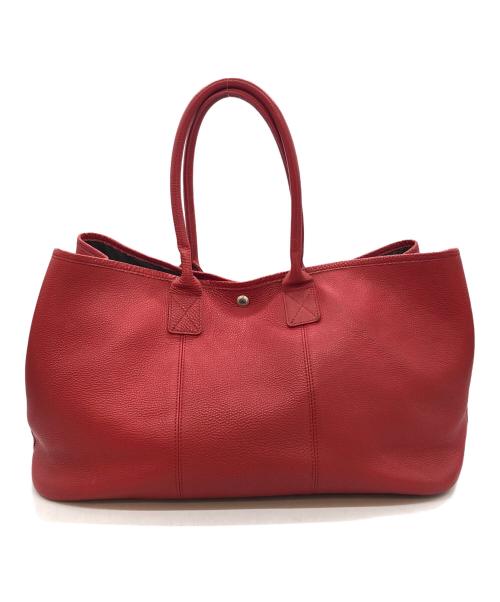 WILDSWANS（ワイルドスワンズ）WILDSWANS (ワイルドスワンズ) レザートートバッグ レッドの古着・服飾アイテム