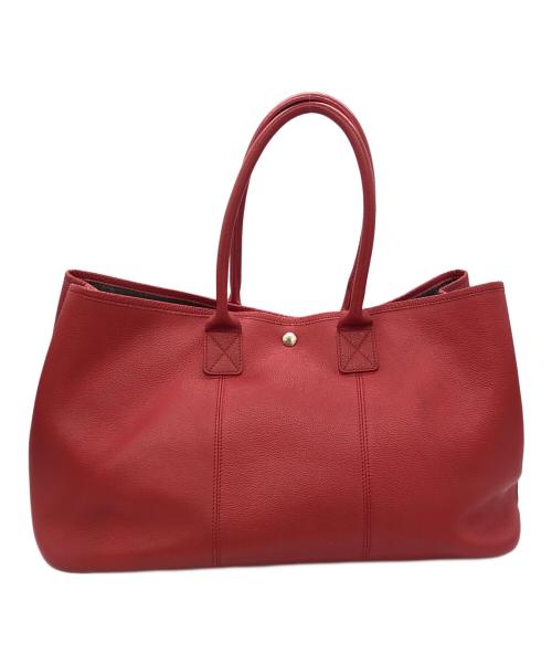 WILDSWANS（ワイルドスワンズ）WILDSWANS (ワイルドスワンズ) レザートートバッグ レッドの古着・服飾アイテム