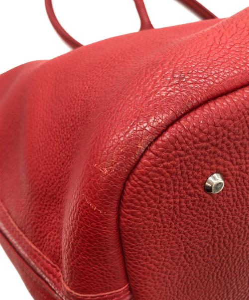 WILDSWANS（ワイルドスワンズ）WILDSWANS (ワイルドスワンズ) レザートートバッグ レッドの古着・服飾アイテム