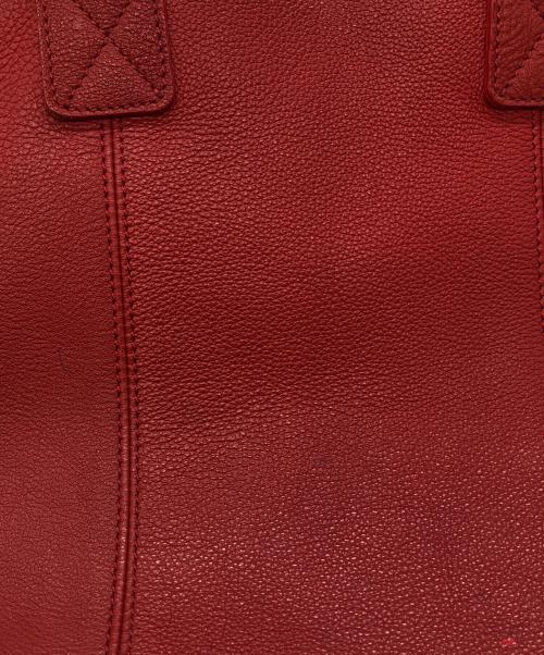 WILDSWANS（ワイルドスワンズ）WILDSWANS (ワイルドスワンズ) レザートートバッグ レッドの古着・服飾アイテム