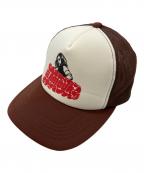 Hysteric Glamourヒステリックグラマー）の古着「VIXEN GIRL メッシュキャップ」｜ブラウン