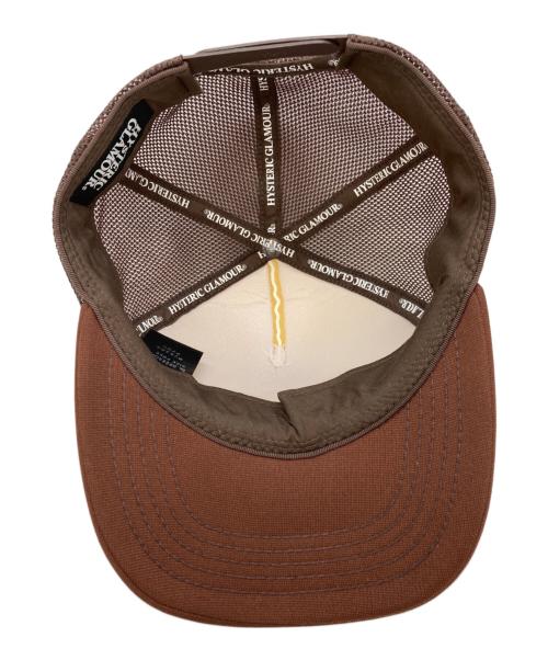 Hysteric Glamour（ヒステリックグラマー）Hysteric Glamour (ヒステリックグラマー) VIXEN GIRL メッシュキャップ ブラウン サイズ:FREEの古着・服飾アイテム