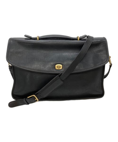 COACH（コーチ）COACH (コーチ) レザー2WAYバッグ ブラックの古着・服飾アイテム