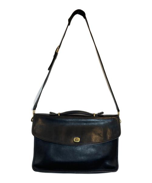 COACH（コーチ）COACH (コーチ) レザー2WAYバッグ ブラックの古着・服飾アイテム