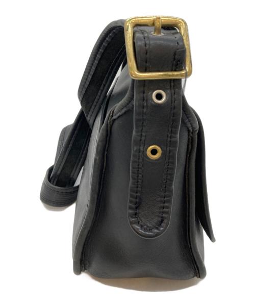 COACH（コーチ）COACH (コーチ) レザーショルダーバッグ ブラックの古着・服飾アイテム