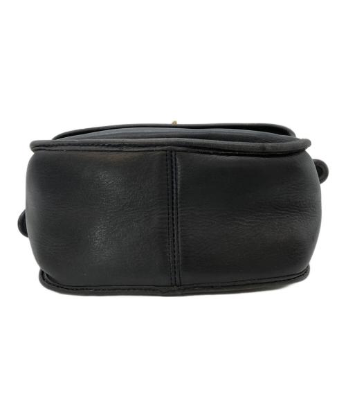 COACH（コーチ）COACH (コーチ) レザーショルダーバッグ ブラックの古着・服飾アイテム