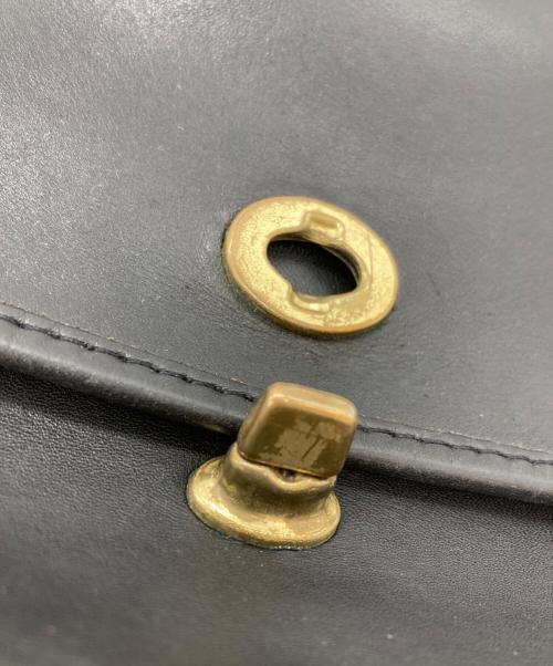 COACH（コーチ）COACH (コーチ) レザーショルダーバッグ ブラックの古着・服飾アイテム