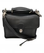 COACHコーチ）の古着「レザー2WAYバッグ」｜ブラック
