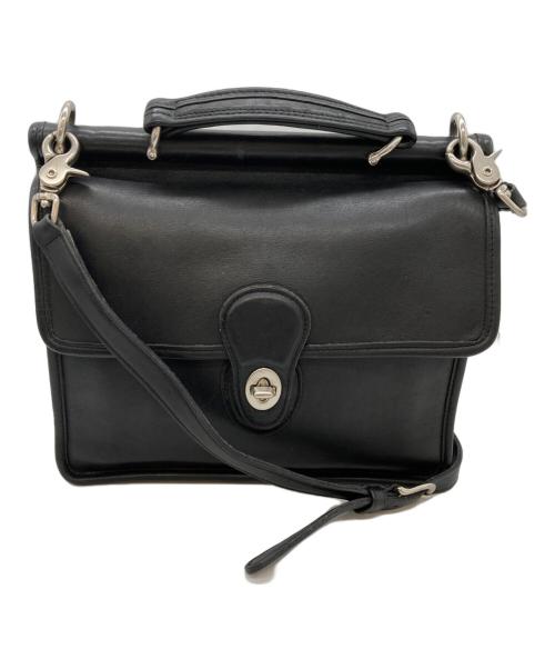 COACH（コーチ）COACH (コーチ) レザー2WAYバッグ ブラックの古着・服飾アイテム