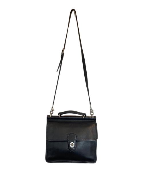 COACH（コーチ）COACH (コーチ) レザー2WAYバッグ ブラックの古着・服飾アイテム