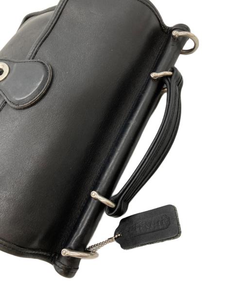 COACH（コーチ）COACH (コーチ) レザー2WAYバッグ ブラックの古着・服飾アイテム