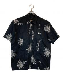 WIND AND SEA（ウィンダンシー）の古着「PALM TREE S/S CUBA SHIRT」｜ブラック